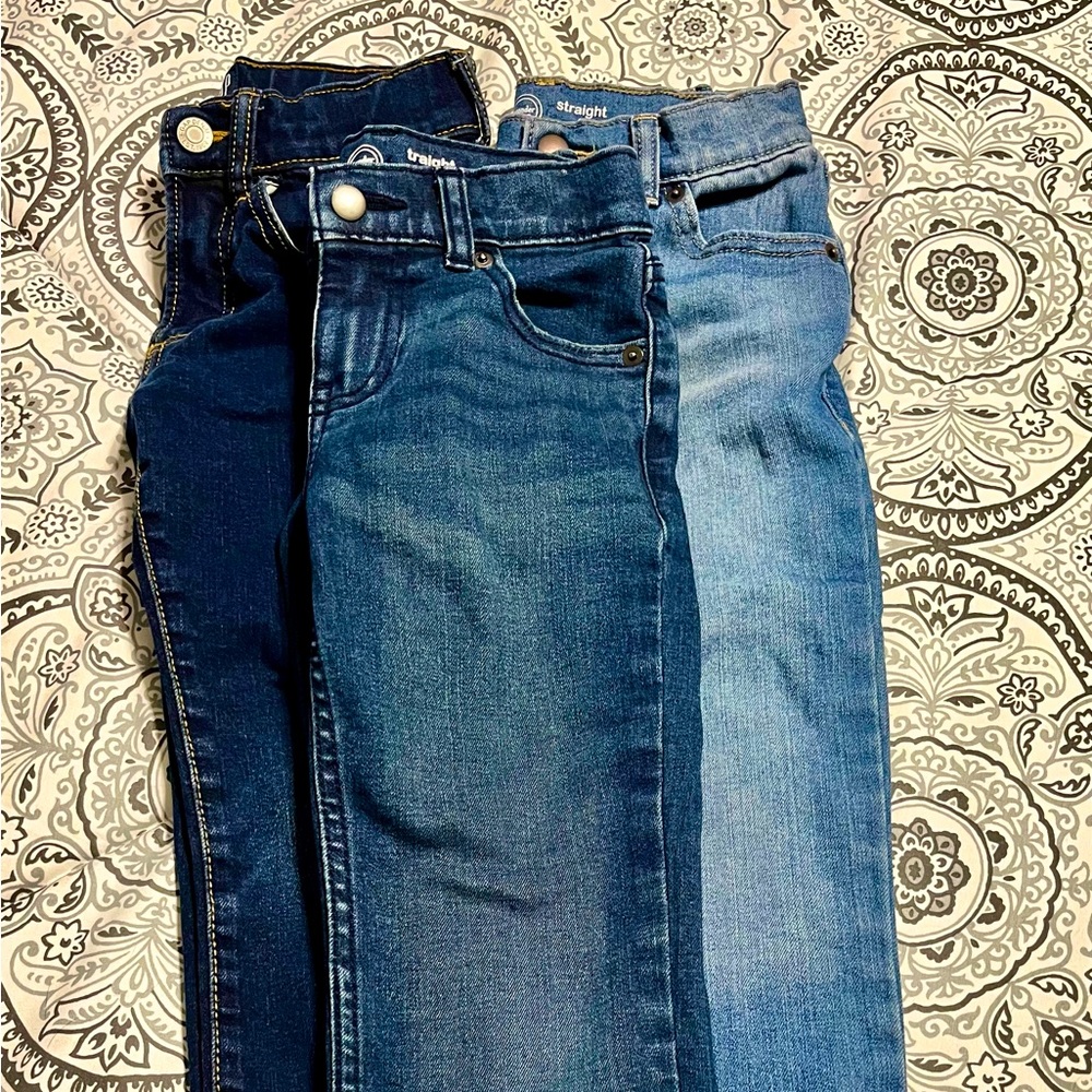 Three pair boys jeans size 6